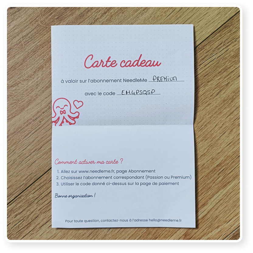 Offrez la carte